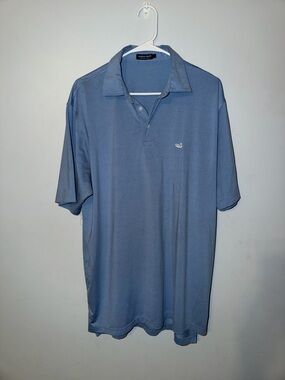 Southern Marsh Slate Blue Short-Sleeve Polo
